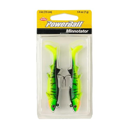 Berkley PowerBait Minnotator Fishing Soft Bait - color: Firetiger, size: 3 in - 1/4 oz