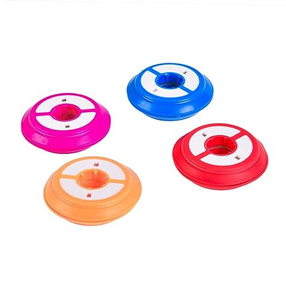 Happyyami 8-Side Silicone Fishing Line Bobbin Spools Random Color Fishing Tackle Storage Box Sturdy Reel Holder for Anglers