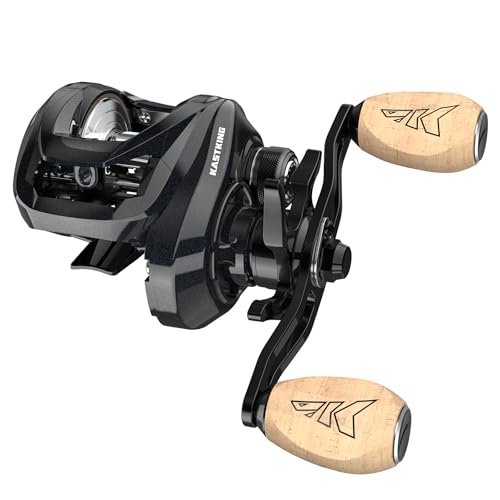 KastKing MegaTron Baitcasting Reels, High Capacity or High Speed Low Profile Casting Reel, 7+1 Double Shielded Stainless Steel BB, 8-Button Magnetic Brakes, Powerful Drag, Freshwater & Inshore Fishing - size: Left- 7.2:1, style: Megatron 100