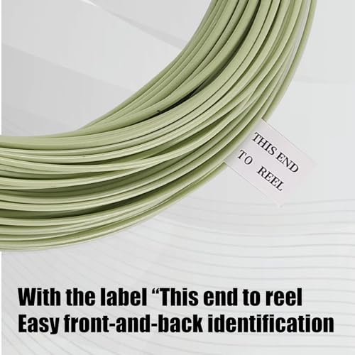 Aventik ProWeight WF Floating Fly Fishing Line Welded Loops Weight Forward Freshwater Trout Fly Line Kit WF 3 4 5 6 7 8 Low Stretch Slick Coating Accurate Casting - color: Grassgreen, size: 8F