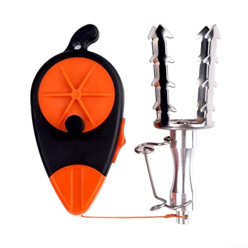 Fishing Lure Retriever with 30M PE Line Stainless Steel Fish Bait Rescue Device Tackle Recovery Tool for Snagged Lures Minnow Pencil Iron Plate VIB Underwater Snag Removal Equipment