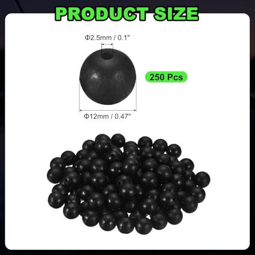 Fishing Beads, Plastic Round Hard Bait Egg Lure Rig Freshwater Saltwater for Fishing Rigs for Catfish Rig Outdoor Tackle Tool - size: 12mm