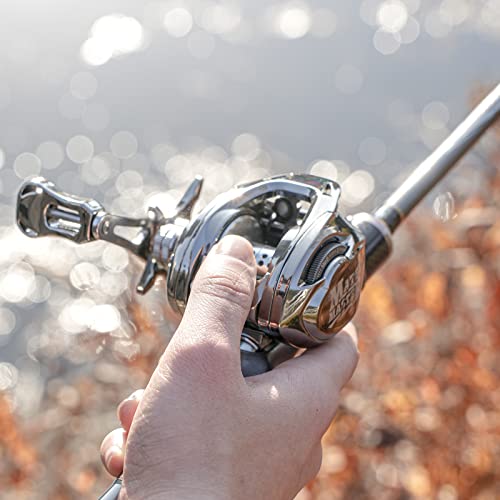 HAUT TON Matel Master Advanced Version Baitcaster reels,6.2:1Gear Ratio,5+1Ball Bearing,Bait clickers,12Lb Drag System Fishing Reels,for Saltwater,Freshwater - color: HT-MM