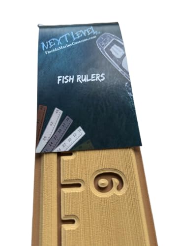 Next Level Inc. | Fish Ruler | SeaDek | 36 inch Fish Measurement Tool | Perfect for Boats and Kayaks | Camel/Mocha - color: Camel/Mocha
