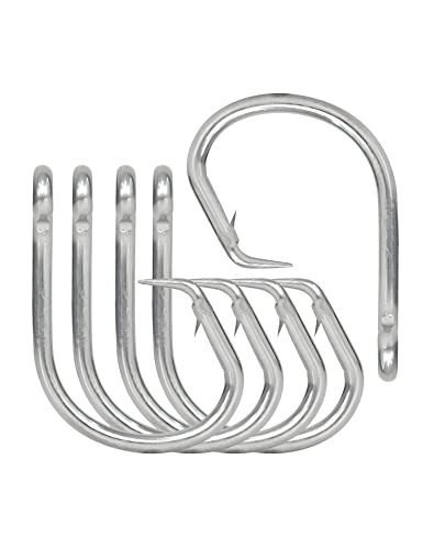 BLUEWING Big Game Circle Hooks Heavy Duty Stainless Steel for Saltwater & Freshwater Fishing - style: Size 11: 24/0, 2pcs