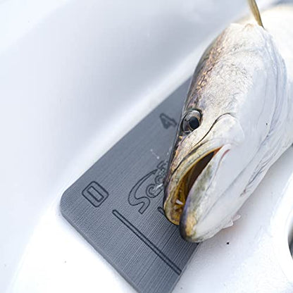 SeaDek Foam Fishing Ruler | Fish Ruler Perfect Boats, Coolers & Kayaks | 36" Fishing Measurement Tool | Fishing Accessories | 3M Adhesive Backing | Mocha - color: Brushed, Mocha