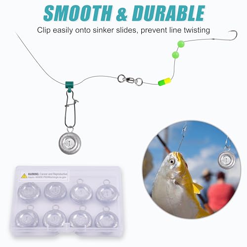 Disc Sinkers Fishing Weights, Coin Fishing Sinkers Weights Saltwater Surf Fishing Weights Bottom Drifting Trolling Catfishing Fishing Sinkers Saltwater Gear Tackle 1oz 2oz 3oz 4oz 5oz 6oz 8oz - style: 4 Ounce, 8 Pack