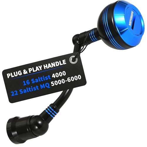 Power Handle for Daiwa 16 Saltist 2500-5000, 22Saltist MQ 2500-14000 Spinning Reel Replacement Handle - size: For 22 Saltist MQ 5000-6000 (Classic Version)