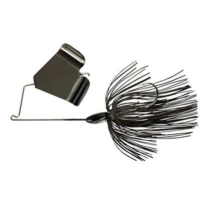 War Eagle Buzzbait Tournament-Preferred Fishing Lure with Unique Keeled Head and Hand-Tied Skirt - color: Black, size: 3/8 oz