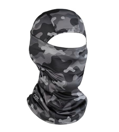 UPF 50+ Balaclava Ski Mask for Men Women - UV Face Mask Motorcycle Shiesty | Windproof, Breathable, Hinge Design, Full & Half Face Coverage, Fits Under Helmet, Snowboarding, Skiing - color: Jigsaw Night Camo