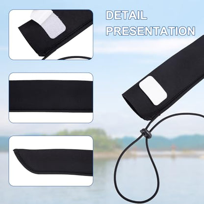 Neoprene Fishing Rod Sleeve Protective Rod Covers for Fishing Pole Sleeve Hook-Resistant Rod Storage Case – Fishing Pole Protective for Storage & Transportation - size: 2pcs 59.8"