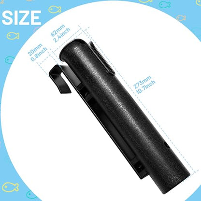 Cooler Fishing Rod Holder, Wall Mounted Fishing Pole Holder, Fishing Rod Rack Compatible with YETI Coolers and for RTIC Coolers, Cooler Accessory, Medium, Black