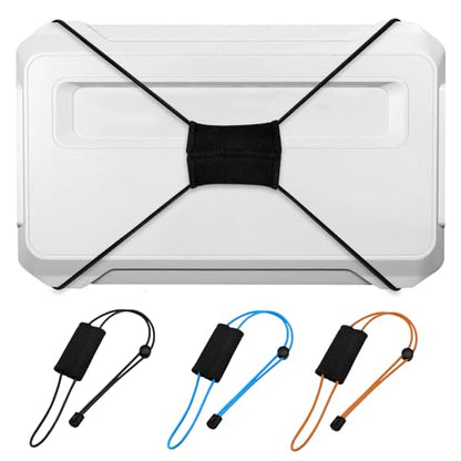 Thickened Fishing Finder Cover Straps, Adjustable Fish Finder Bungee for Securing Graph Cover for Travel - color: Black,Blue,Orange