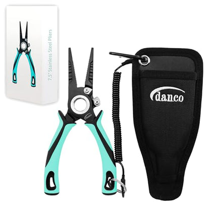 Gambler danco 7.5" PRO Series Pliers 304 Forged Stainless Steel - color: Seafoam