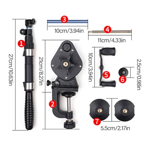 Line Winders Bidirectioanl Winding Spooler Adjustable Stable Spoolers Machine for Rotating Fishing Reel Universals Fishing Line Winders