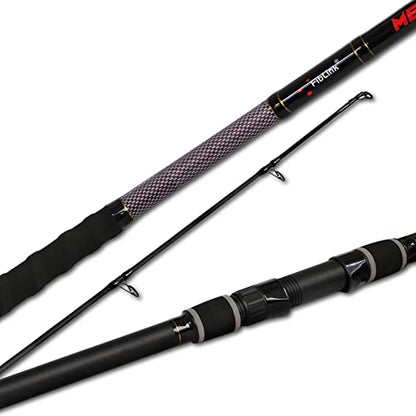 Fiblink Surf Fishing Rod 2 Piece/3 Piece Portable Travel Spinning Rod Saltwater Surf Rod (9'/10'/10'6"/12') - style: Spin-9'-2pc
