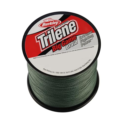 Berkley Trilene Big Game Braid Fishing Line - color: Lo-Vis Green, size: 50lb - 328yd