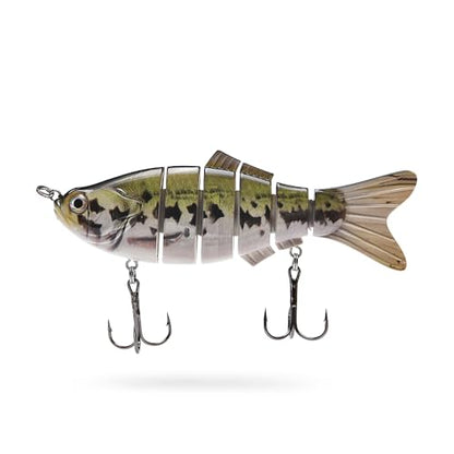 Large Multi Jointed Fishing Lures Bait,Big Giant Fishing Bass Lures,Crankbaits Swimbaits with Treble Hook - color: A11-7.87",4oz