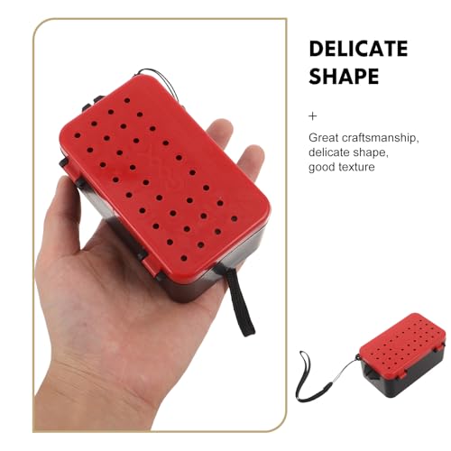 2pcs Live Bait Storage Box Double-Layer Breathable Plastic Worm Bait Holder Portable Fishing Accessories Suitable for Outdoor Anglers
