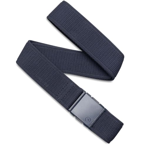 Arcade Belts A2 Unisex Adventure Belt: Heavy Duty Stretch, Metal Free Buckle - color: Atlas - Navy, size: Standard (Up to 40"); 1.5" Wide