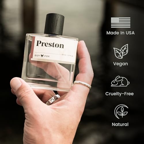 GUY FOX - Preston - Cologne For Men | Crisp Apple, Pink Pepper, Tonka Bean | Bright, Aromatic Men's Cologne | Men's Fragrance | 1.7 Fl Oz