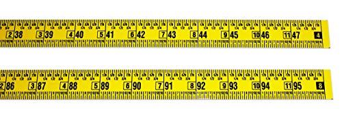 Workbench Ruler – Adhesive Backed – 1 Inch Wide X 8 Foot Long – Left to Right – Fractional – 1/16” Grads