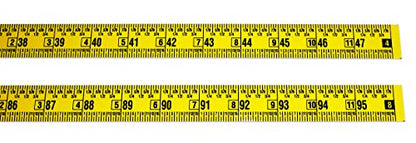 Workbench Ruler – Adhesive Backed – 1 Inch Wide X 8 Foot Long – Left to Right – Fractional – 1/16” Grads