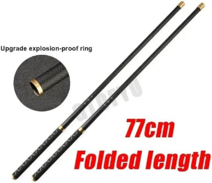 Tenkara Rod 18-30FT Carbon Fiber Telescopic Travel Fishing Pole - size: 23 feet