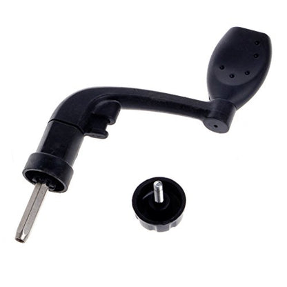 Black Fishing Spinning Reel Handle Grip Replacement, Plastic Fishing Reel Power Handle Crank Arm Spinning Reels Folding Rotary Knob Repair Parts，Reels and Accessories，Reel Replacement Parts