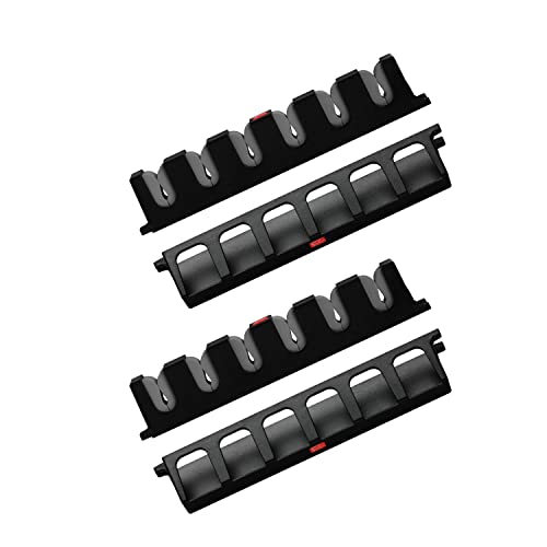Horizontal Fishing Rod Holders Wall-Mounted – Simple Deluxe Fishing Rod Rack Great Fishing Pole Holder for Garage - color: Vertical 6-Rod Rack, 2 Pairs