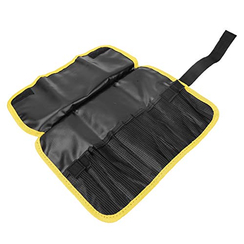 Fishing Tackle Bags,Soft Side Fishing Tackle Box Storage Bag,Compact Fishing Tackle Bag,Fishing Tackle Storage Bag Portable Lure Tool Fishing Gear Accessories Protective Bag(Yellow)