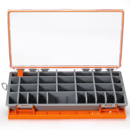 Sougayilang Waterproof Tackle Box,Plastic Box-2packs,Waterproof 3700 Tackle Trays,Fishing Plastic Box Organizer With Removable Dividers,Fishing Tackle Storage.