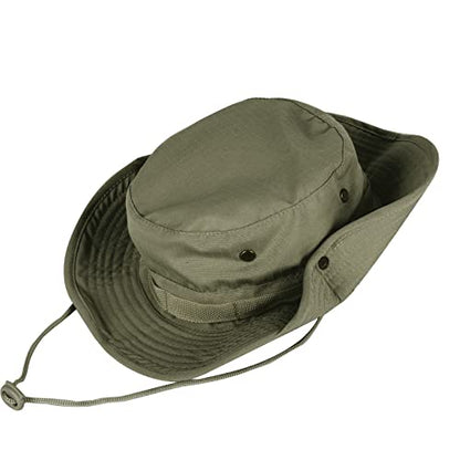 Sun Hats for Men Women Bucket Hat UPF 50+ Boonie Hat Foldable UV Protection Hiking Beach Fishing Summer Safari - color: 1pack-army Green