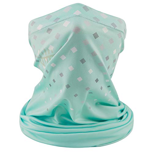 BASSDASH UPF 50+ UV Sun Protection Neck Gaiter Fishing Mask Hunting Kayaking Hiking Cycling Ski Sports - color: Seafoam