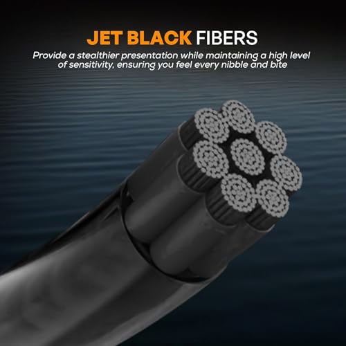 FINS Infinity Braided Fishing Line – USA Made, Silky Smooth 8-End Jet Black Braid for Superior Casting Distance, Quiet Performance Through Guides, Stealthy Freshwater and Saltwater Presentations - size: 300 Yards