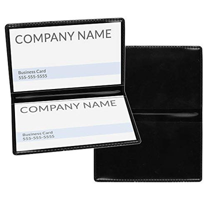 StoreSMART Black Folding Business Card Holders - 250 Pack - Polypropylene Plastic (RPP2915BK250) - color: Black, size: 250-Pack