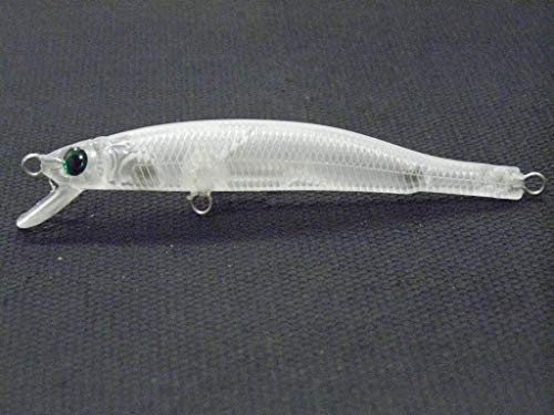 10 Blank Unpainted Minnow Crankbait Topwater Lipless Jerkbait Fishing Lures V3 - color: UPM662P10