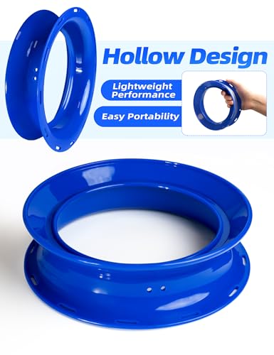 BLUEWING Fishing Yoyo Spool Cuban Hand Reel Yo-yo Spooler for Line and Leader Storage Fishing Coiling Plate - color: Blue 7in