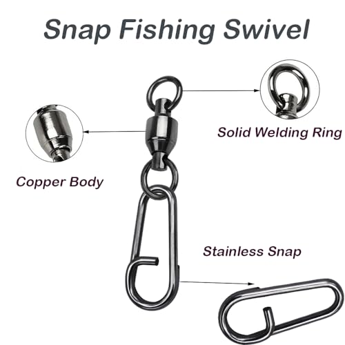 Stainless Steel High Strength Fishing Swivels for Saltwater and Freshwater - size: Size 0+S (31lb) 25 PCS