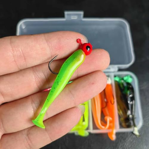 Soft Plastic baits bass Lures Fishing, Soft Plastic Walleye Fishing Lures, Paddle Tail Swimbaits for Bass Fishing, Fishing Bait for Freshwater Saltwater Gifts - style: 6pcs-t-tail Lead-coated Bait 3.5in/15g