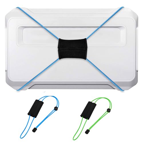 Thickened Fishing Finder Cover Straps, Adjustable Fish Finder Bungee for Securing Graph Cover for Travel - color: Green,Blue