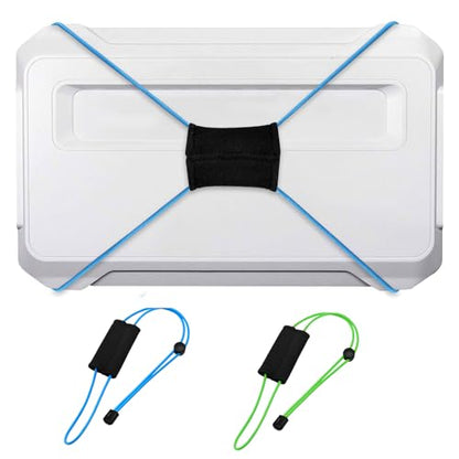 Thickened Fishing Finder Cover Straps, Adjustable Fish Finder Bungee for Securing Graph Cover for Travel - color: Green,Blue