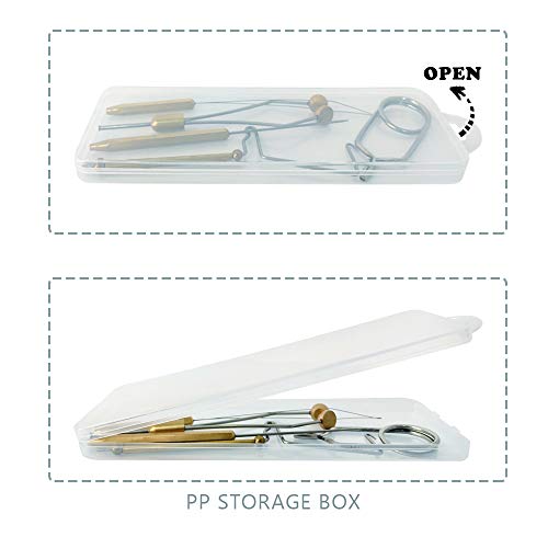 HERCULES Fly Tying Tools, Fly Tying Kit with Bobbin Thread Holder, Wire Threader, Knot Whip Finisher, Hackle Plier, Bodkin, Fly Fishing Lure Making Accessories - color: 5pcs Fly Tying Tools