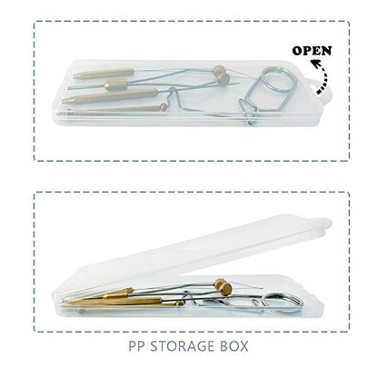 HERCULES Fly Tying Tools, Fly Tying Kit with Bobbin Thread Holder, Wire Threader, Knot Whip Finisher, Hackle Plier, Bodkin, Fly Fishing Lure Making Accessories - color: 5pcs Fly Tying Tools