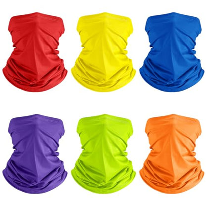 Geyoga Summer UV Protection Cooling Neck Gaiter | Sunscreen Breathable Face Scarf Bandana Mask Neck Gaiter for Outdoor Fishing Hiking Camping - color: Bright Colors