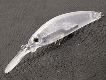 10 Blank Unpainted Minnow Crankbait Topwater Lipless Jerkbait Fishing Lures V3 - color: UPM823P10