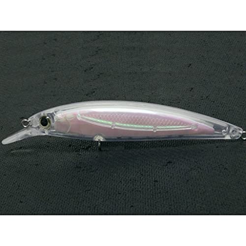 10 Blank Unpainted Minnow Crankbait Topwater Lipless Jerkbait Fishing Lures V3 - color: UPM600P10