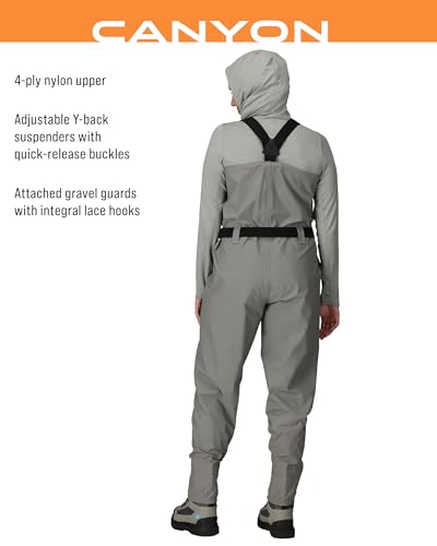 FROGG TOGGS Women's Waterproof Canyon Fishing Stockingfoot Chest Wader for Fishing - size: XX-Large