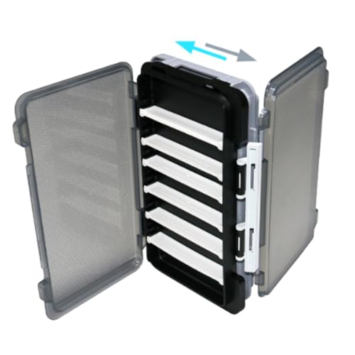 Grids Fishing Tackle Box Water Proof Seal Fishing Tool Storage Box Lures Baits Storage Case with Adjustable Compartments - color: Yellow