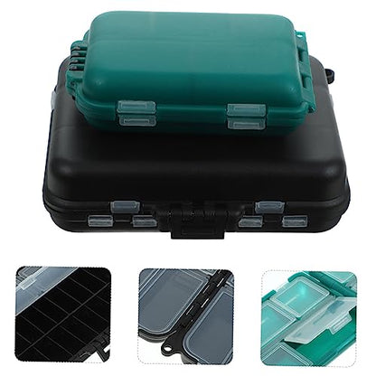 2pcs Fishing Gear Box Tackle Storage Box Lure Bait Case Saltwater Fishing Tackle Organizer Lightweight
